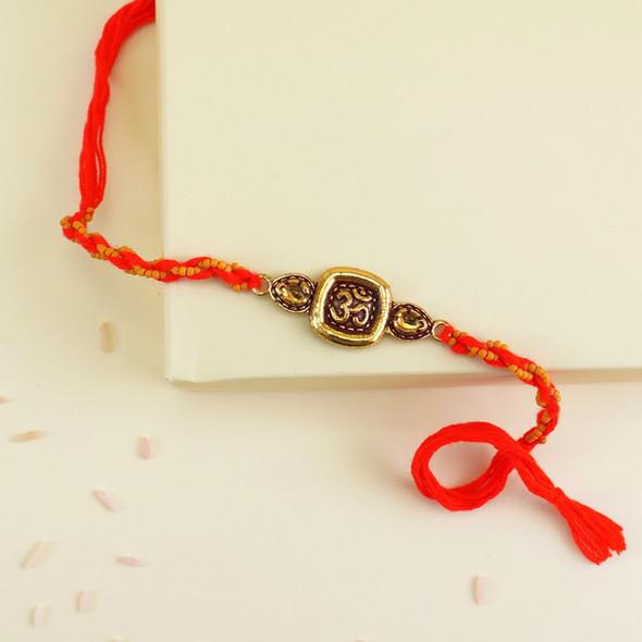 Glorious Om Rakhi for Brother - For INDIA 