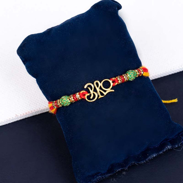 Bro Rakhi with Hershey''s Kisses and Mug - For INDIA