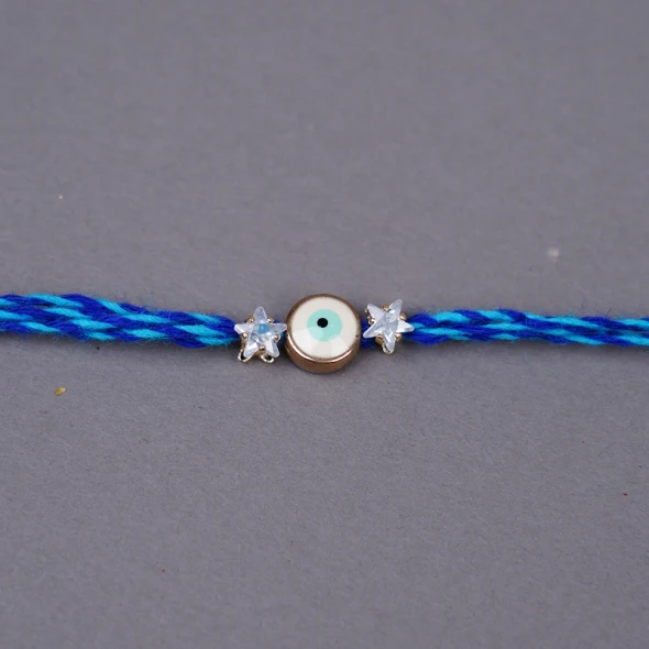 Evil Eye Elegance Designer Rakhi - For INDIA