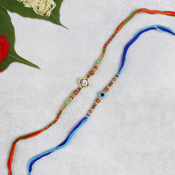 Two Radiant Rakhi Set - For Singapore