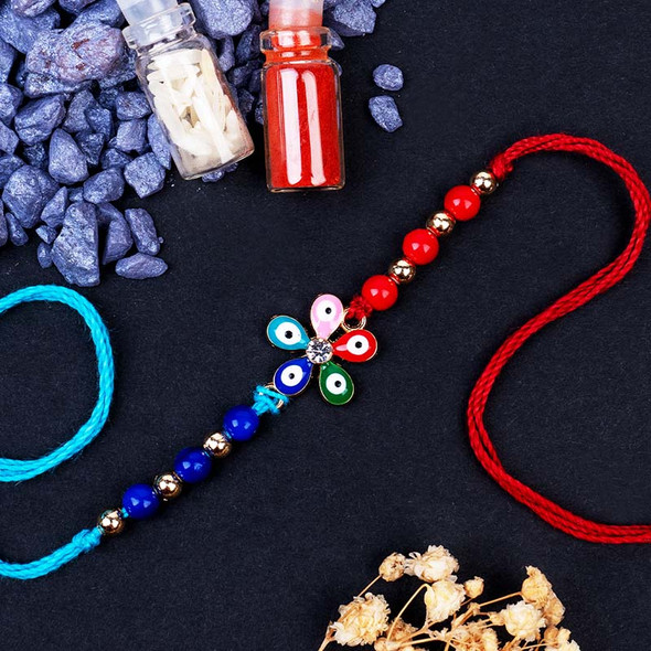 Alluring Flower Designer Rakhi - For INDIA