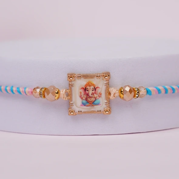 Shree Ganesha Rakhi for Brother - For INDIA
