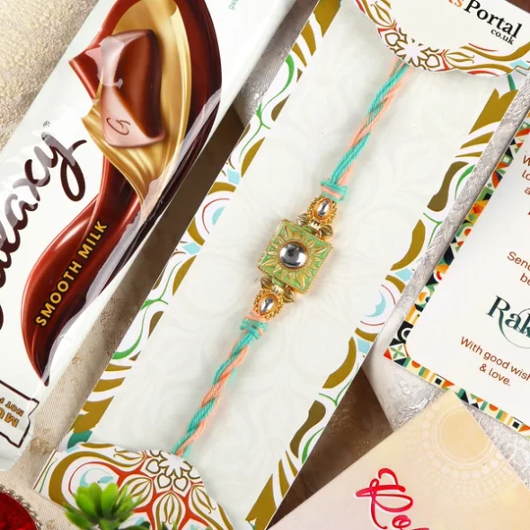 Diamond Rakhi with Chocolates - For UK