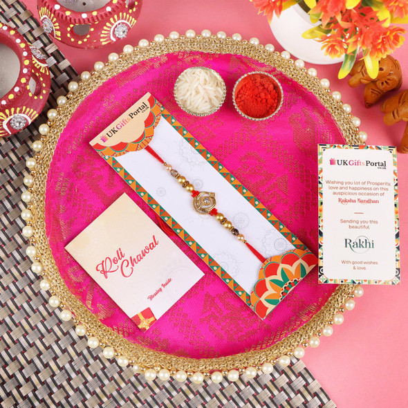 Khanda Rakhi with Puja Thali - For UK