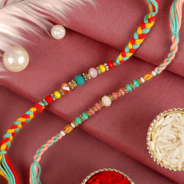 Radiant Rakhi Set  - For Australia