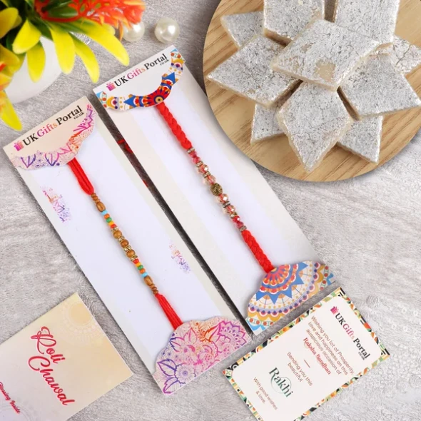 Magnificent Rakhi with Kaju Katli - For Australia