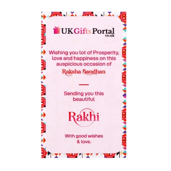 Elegant Bhaiya Bhabhi Rakhi - For Australia