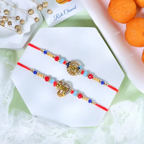Radhe Kirshna Rakhi with Motichoor Ladoo - For Canada