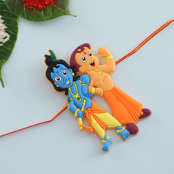 Cartoon Chota Bhim Krishna Kids Rakhi - For USA