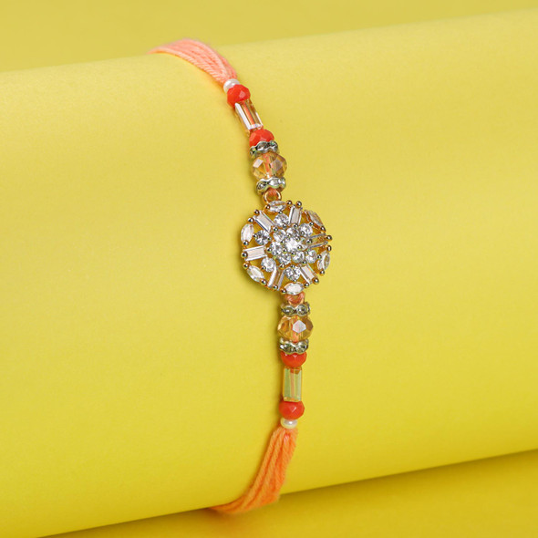 Premium American Diamond Rakhi - For USA