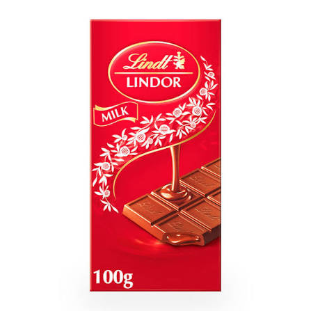 Lindt Lindor Milk Chocolate Bar 100G