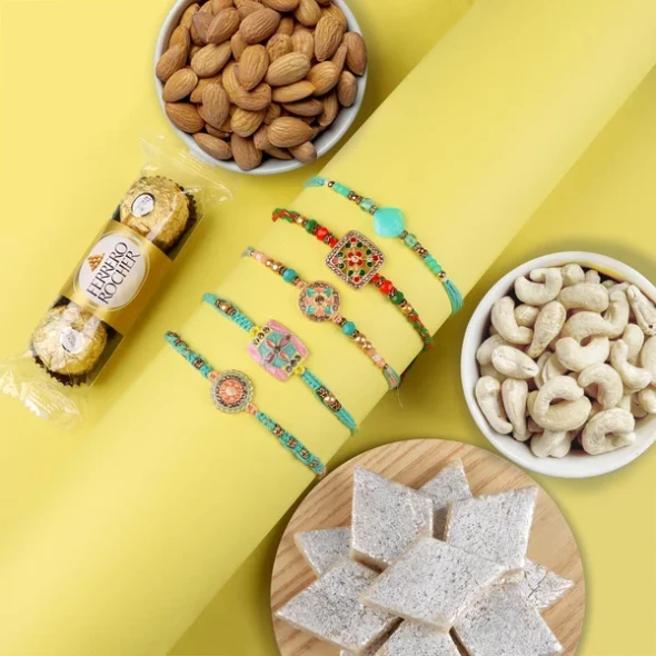 Fascinating 5 Rakhi Gift Combos - For USA