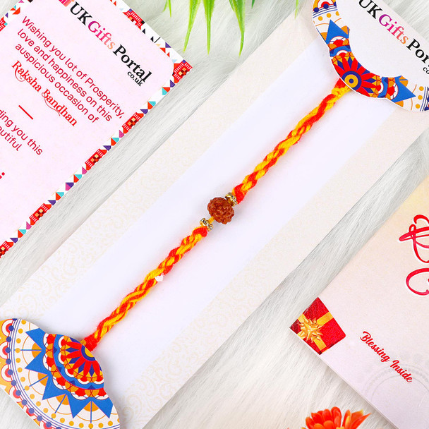 Rudraksha Rakhi - For USA