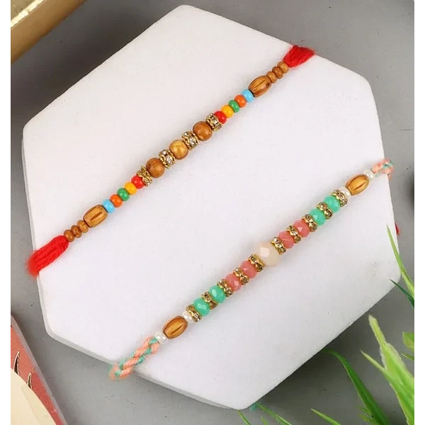 Delightful 2 Rakhi with Ferrero & Almond - For Europe