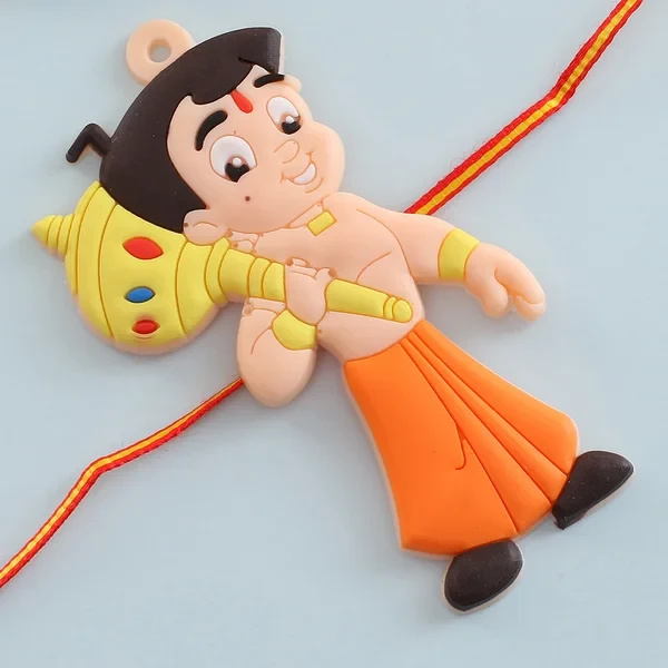 Chotta Bheem Kids Rakhi & Soan Papdi Sweet - For Europe