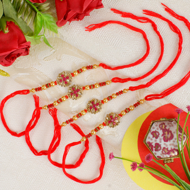 Magnificent 4 Set of Rakhi - For Europe