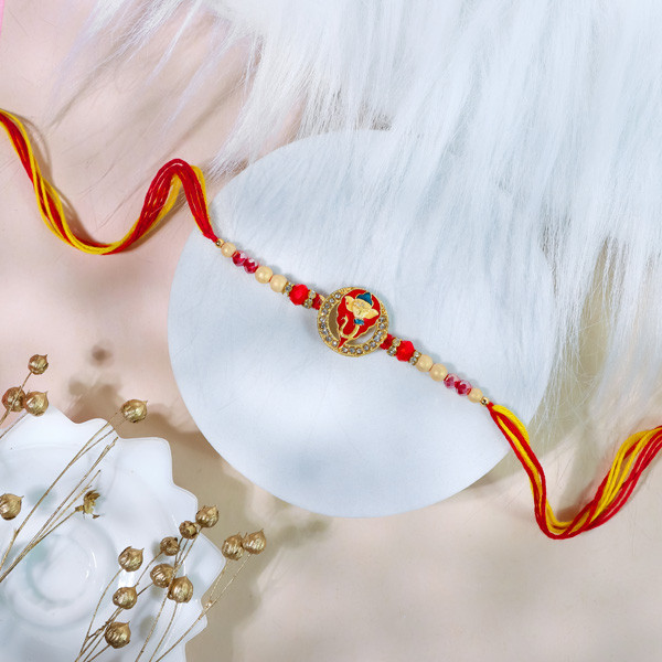 Sacred Ganesha Motif Rakhi- For UK