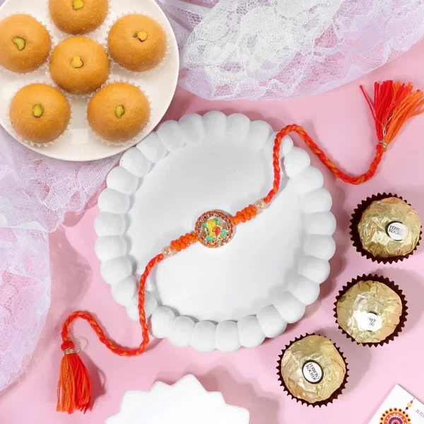 Ganesha Rakhi Festive Combo - For UK