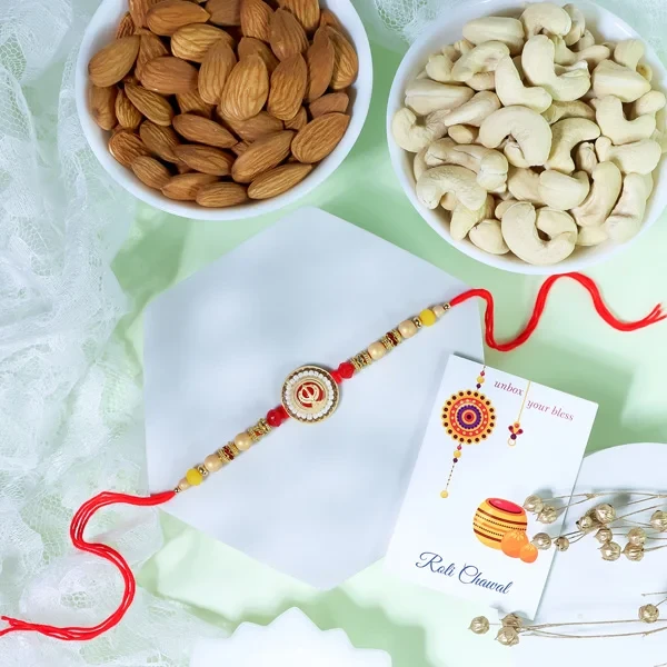 Khand Rakhi Dry Fruit Hamper - For UK