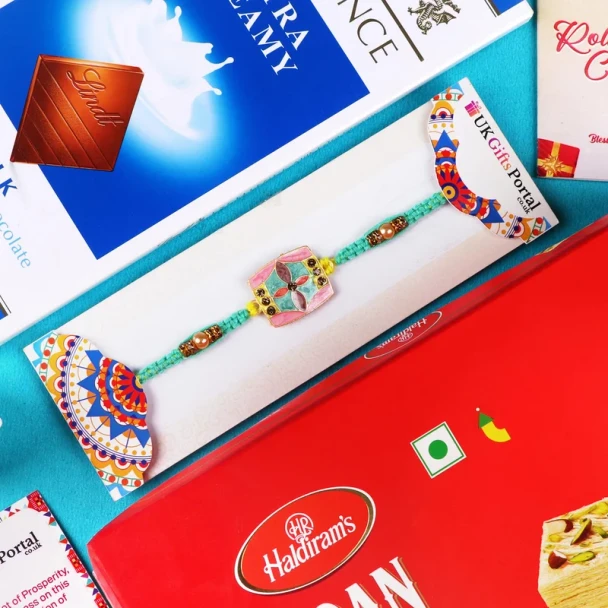 Florence Rakhi with Soan Papdi & Lindt - For UK