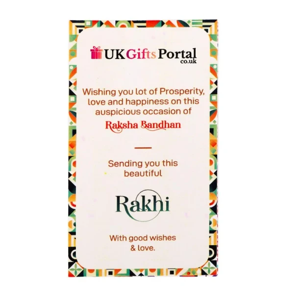 Aum Rakhi with Soan Papdi Sweet - For UK