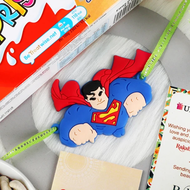 Superman Kids Rakhi Festival Combo - For UK