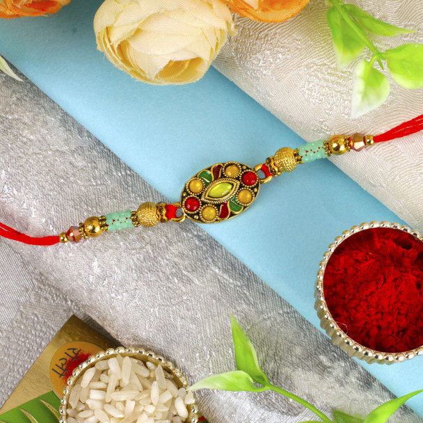 Celebrate the beautiful bond of love and protection with this Lovely Brother Rakhi.