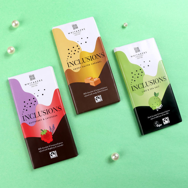 INCLUSIONS Gluten Free 3 Flavour Chocolate Bars - For UK