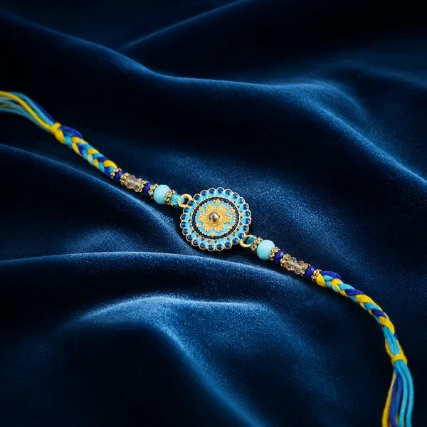 Fascinating Rakhi with Motichoor Ladoo - For UK