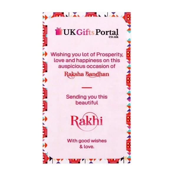 Floral Shape Rakhi with Chocolate & Cashew - For UK
