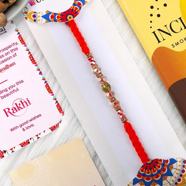 Designer Beads Rakhi Chocolate Hamper - For UK