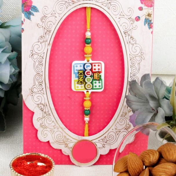LUDO King Kids Rakhi with Almond - For UK