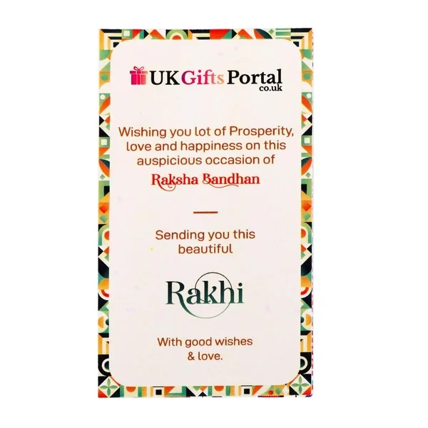 Bhaiya Bhabhi Bracelet Rakhi Set - For Australia