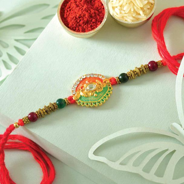 Dual Colourful Rakhi - For Australia