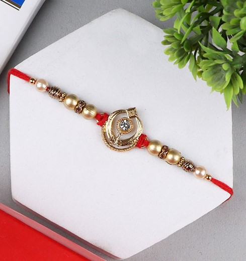 khanda Rakhi with Sweet & Chocolate -  For Europe