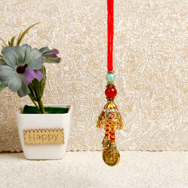 Modern Designer Lumba Bhabhi Rakhi - For UK