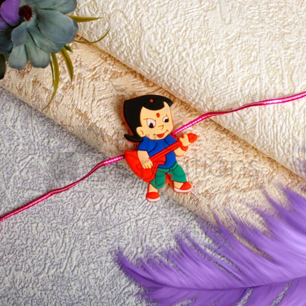 Chota Bheem Guitar Playing Kids Rakhi - For UK