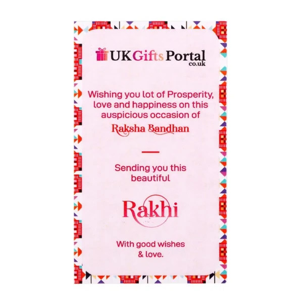 Ik Onkar Rakhi with Kaju Katli Combo - For USA