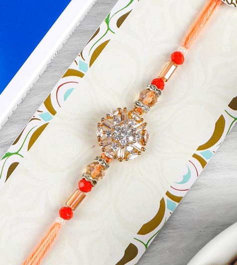 A D Rakhi with Choclate & Dry Fruit Combo - For USA
