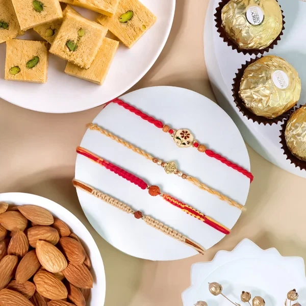Raksha Bandhan Family Rakhi Set Hamper - For Canada