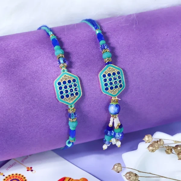 Photogenic Bhaiya Bhabhi Rakhi Set - For Canada - For Canada