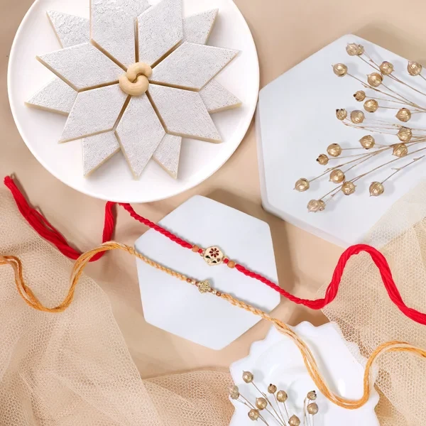 Traditional Rakhi with Kaju Katli - For Canada