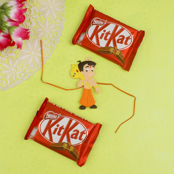 Kids Chota Bheem rakhi with Chocolates - For Canada