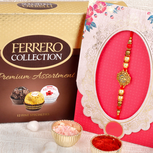 Khanda Rakhi with Ferrero Rocher - For Canada