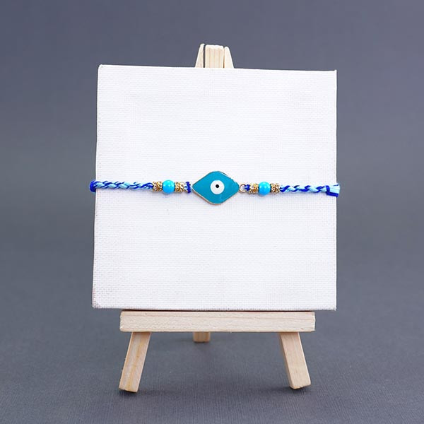 Unicorn Cushion with Good Luck Rakhi - For INDIA