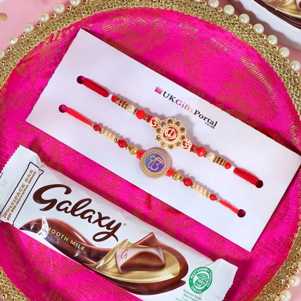 Khanda Rakhi Set with Puja Thali - For Europe
