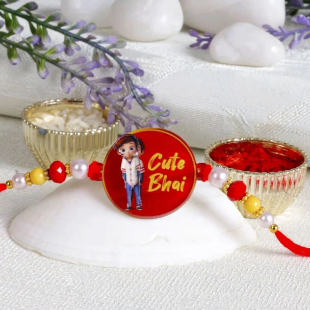 Chocolate-Dry Fruit Rakhi Gift Hamper for Kid's - For UK