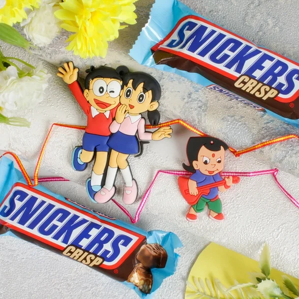 Two Kid's Rakhi with Chocolates - For UK
