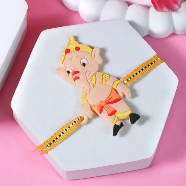 Ganesha Rakhi with Kaju Katli - For Canada