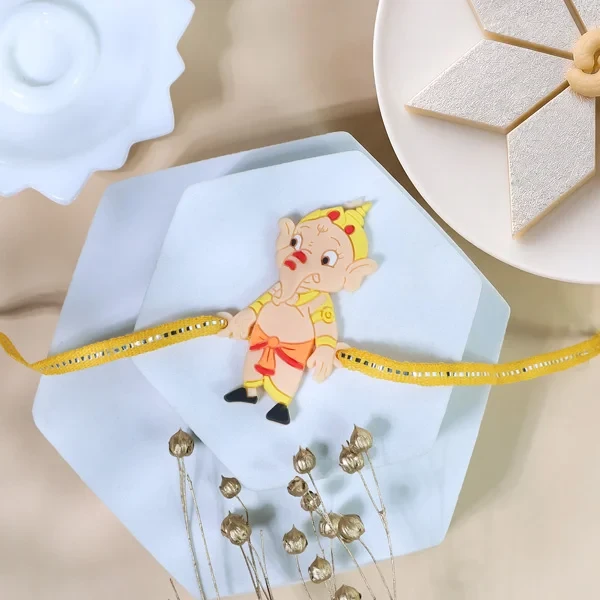 Ganesha Rakhi with Kaju Katli - For Canada